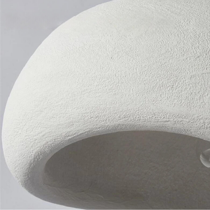 Wasabi sculpted dome pendant: contemporary design for hallway illumination.