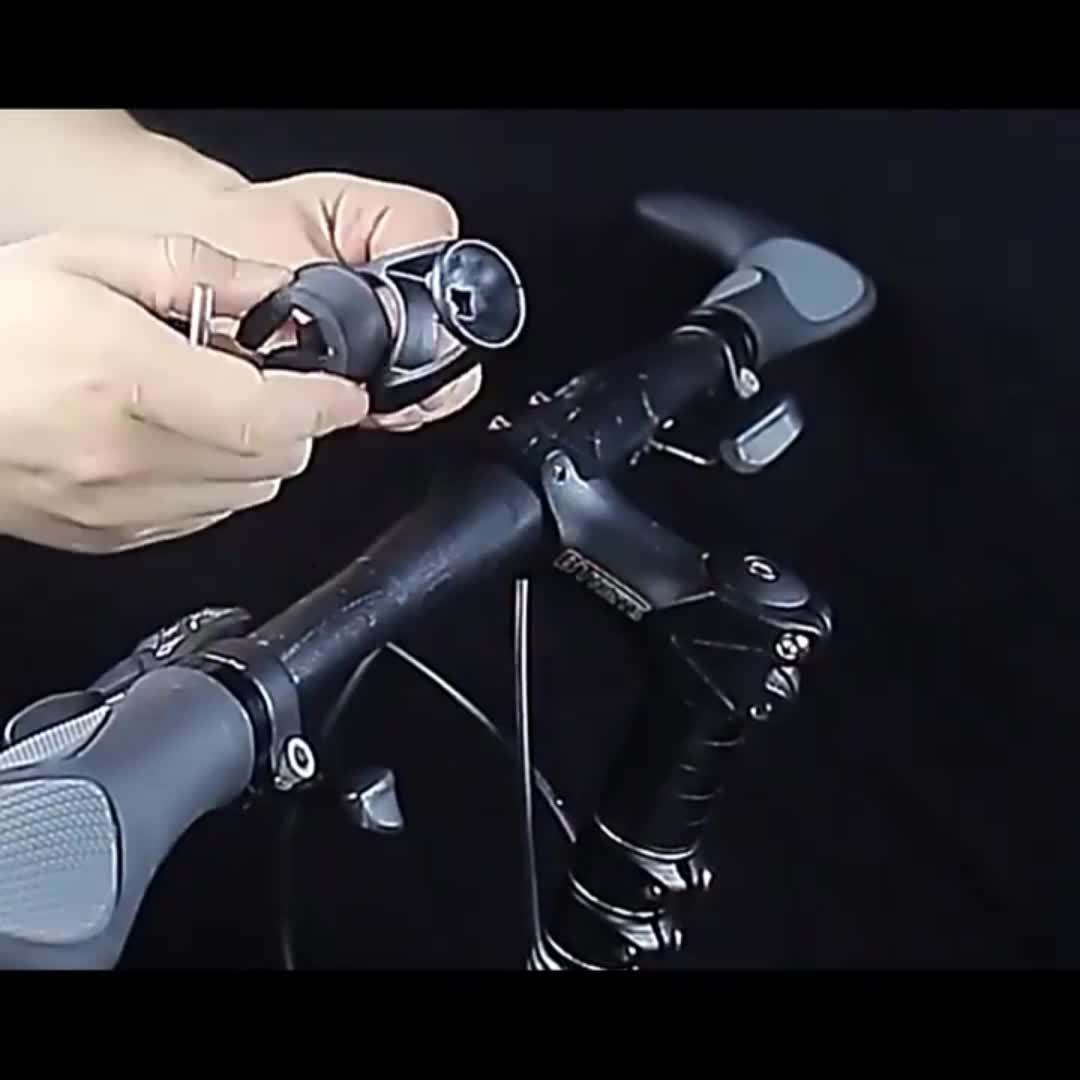 Waterproof bicycle phone holder, 360° rotation handlebar mount for secure navigation on bikes.