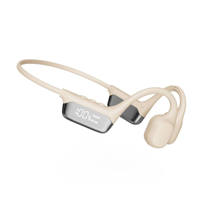 Experience clear underwater audio with these 32GB waterproof bone conduction swimming headphones.