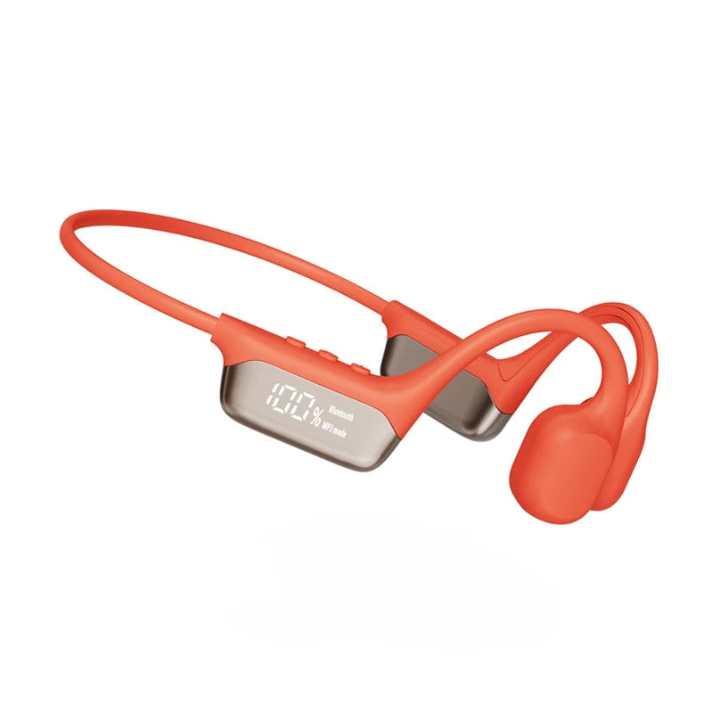 Durable waterproof electronics: bone conduction swimming headphones with 32GB MP3 player.