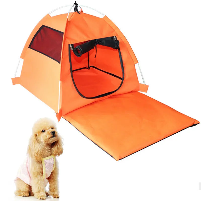 Dog & cat travel tent, waterproof & breathable. Perfect portable outdoor pet house for adventures.