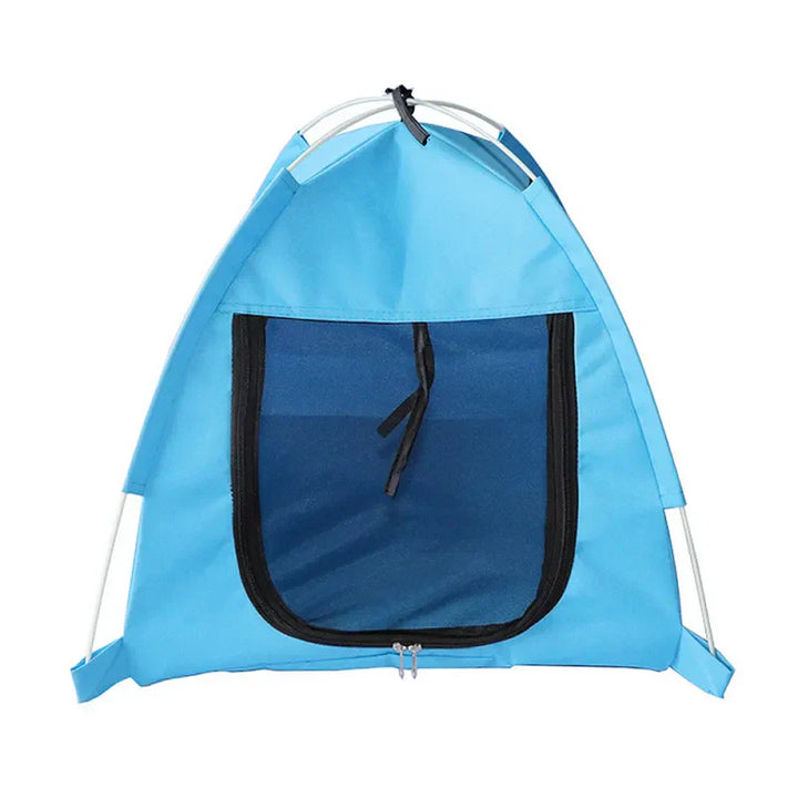 Pet gear: waterproof foldable cat & dog tent. Breathable portable shelter for outdoor adventures.