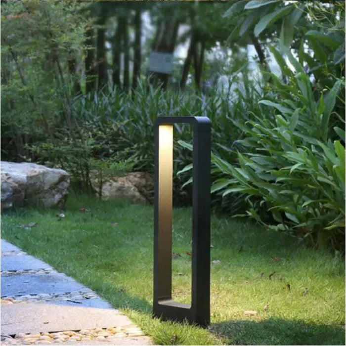 Robust 30cm grey LED spotlight for durable garden and patio lighting