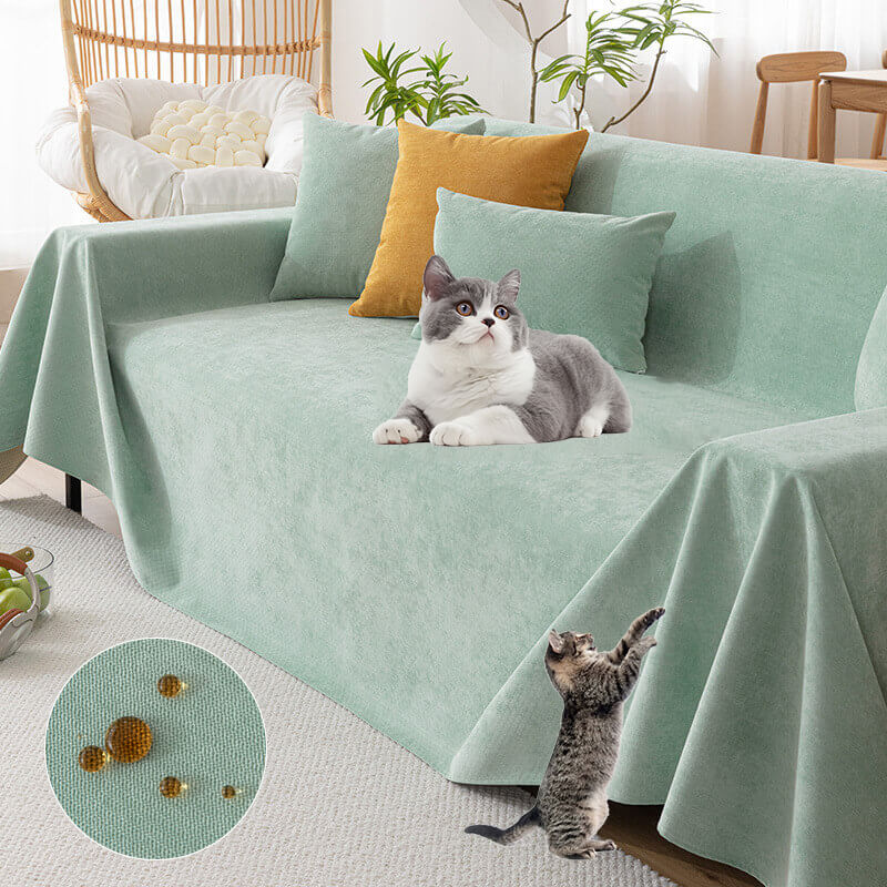 Elegant machine washable chenille sofa cover. Waterproof & non-slip, perfect for all-season living room furniture.