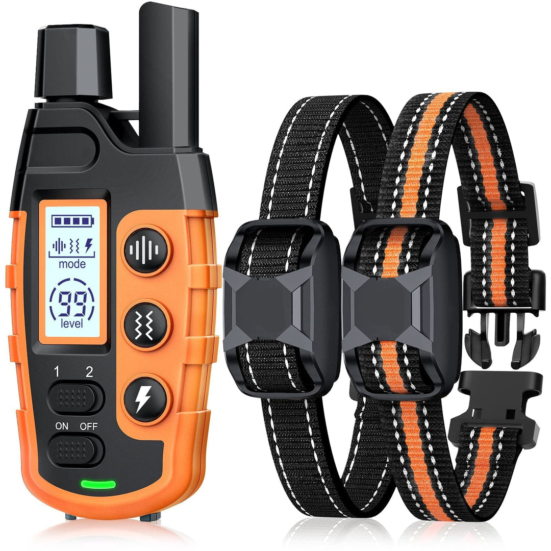 Durable waterproof dog training collar with 3300ft range for effective pet obedience and behavior correction.