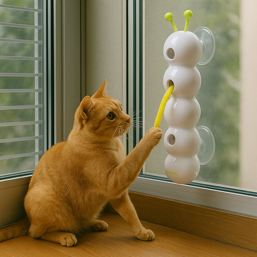 Whirlie Smart Motion Cat Toy for indoor cats, providing endless entertainment and activity.