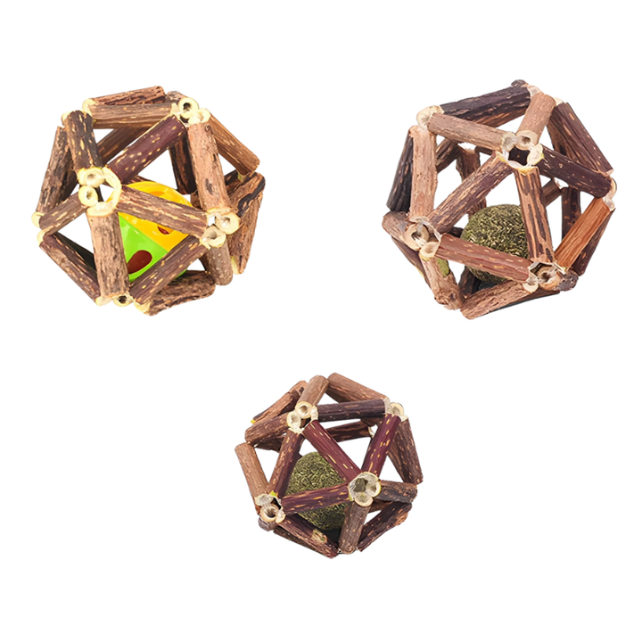 Interactive WhiskerCube silvervine chew toy, a digestive aid and calming treat for cats.