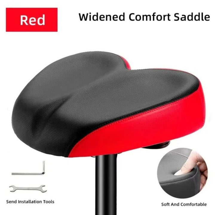 Waterproof comfort bike seat, perfect for outdoor cycling adventures.