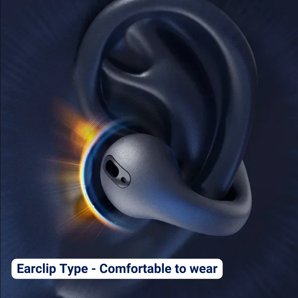Stylish wireless bone conduction earbuds, ideal for commutes & workouts. Enjoy superior sound without blocking ears.
