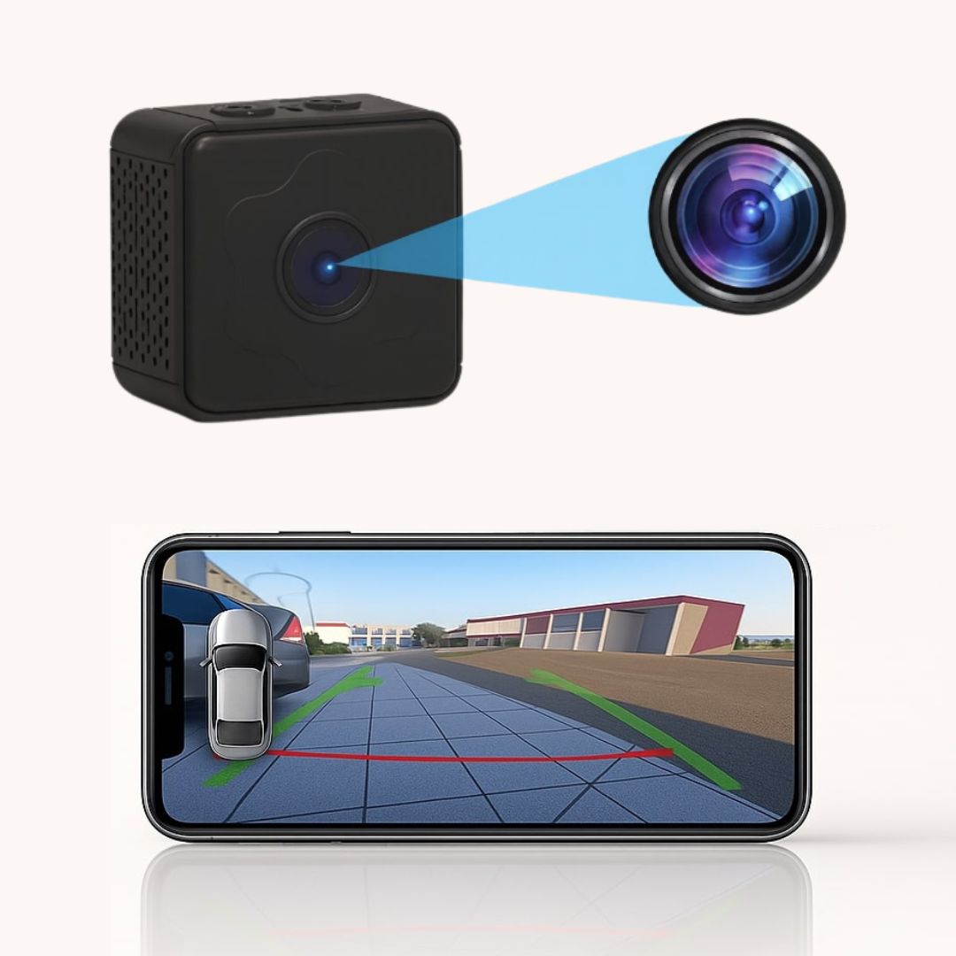 Wireless reversing camera with night vision and strong magnetic mount for easy installation