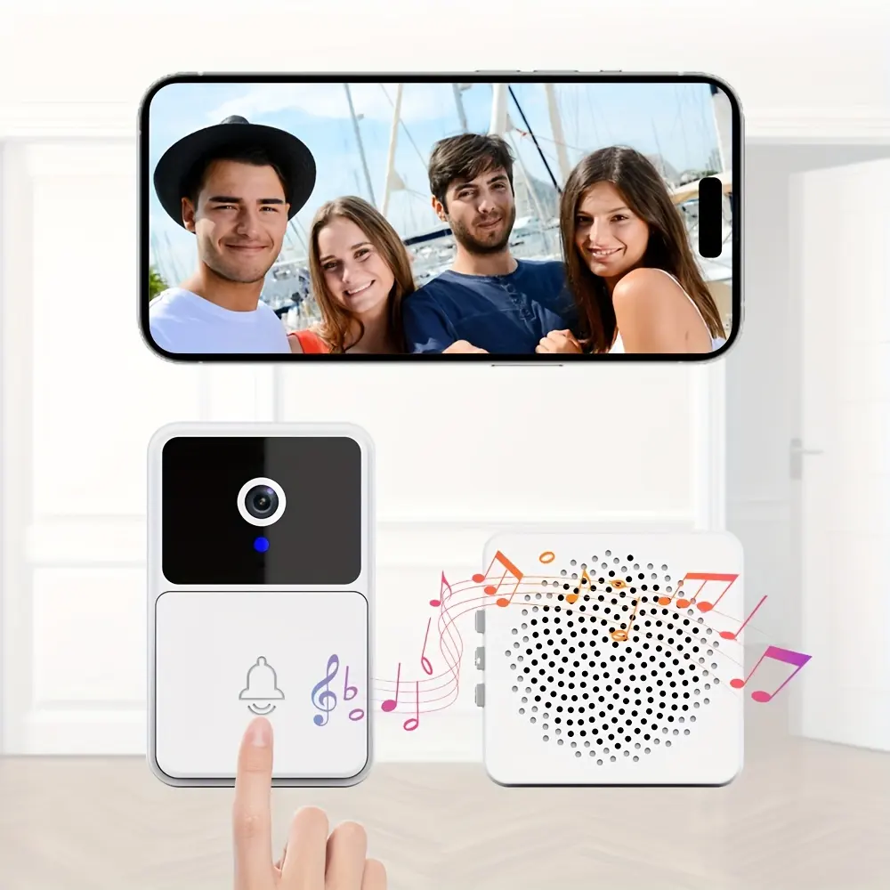 Wireless video doorbell for home security. Keep your home safe & monitored 24/7.