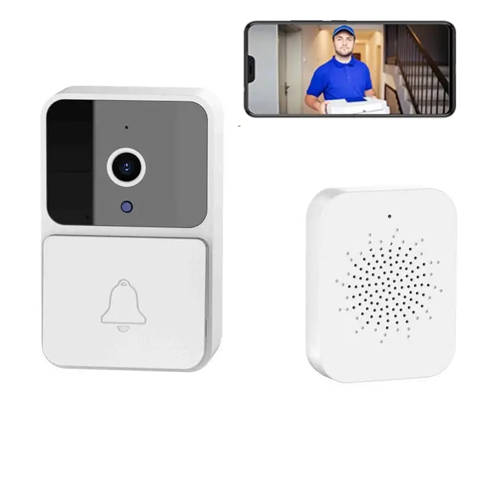Smart home wireless video doorbell with motion detection. Get instant security alerts.