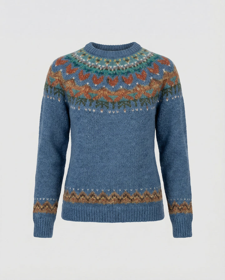 Authentic vintage Icelandic sweater, perfect for casual chic layering