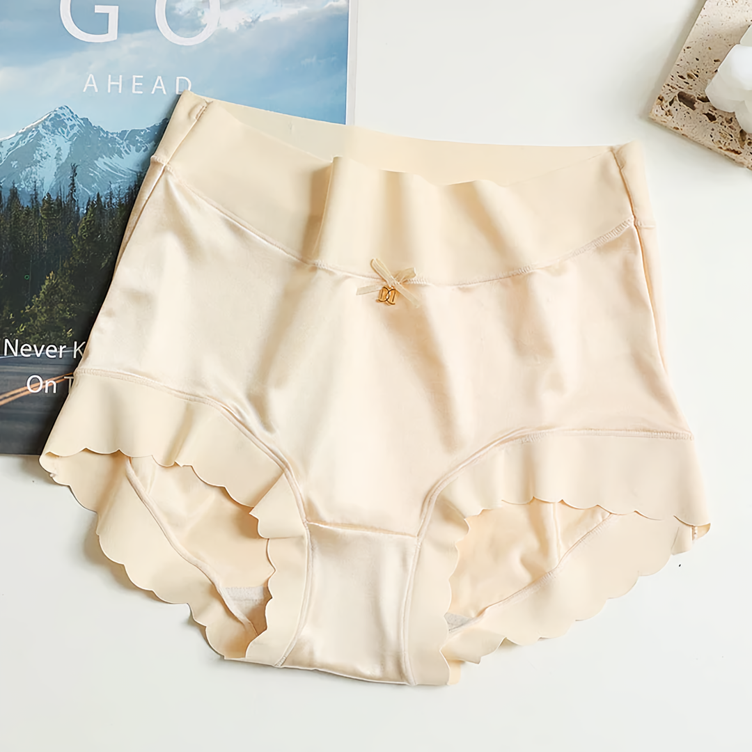 Comfortable women's seamless satin underwear. Soft silk briefs, breathable & gentle for daily wear.