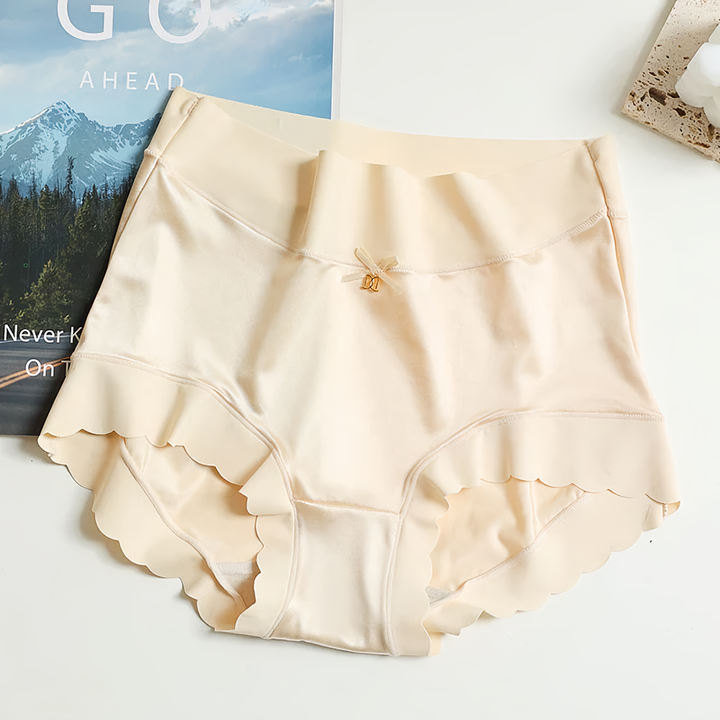 Comfortable women's seamless satin underwear. Soft silk briefs, breathable & gentle for daily wear.