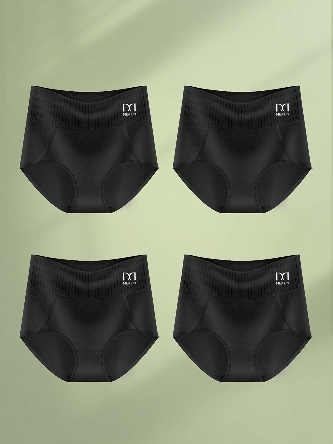 Everyday 6-pack high-waisted shaping briefs for women, seamless design with ribbed comfort waistband.