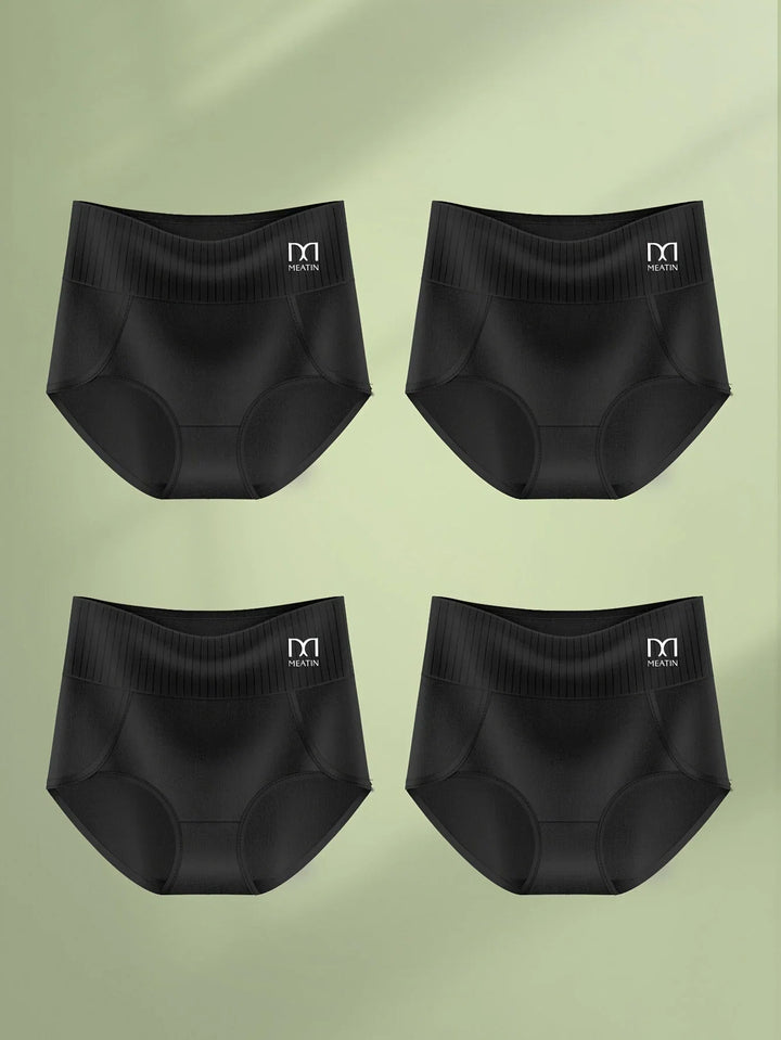 Everyday 6-pack high-waisted shaping briefs for women, seamless design with ribbed comfort waistband.