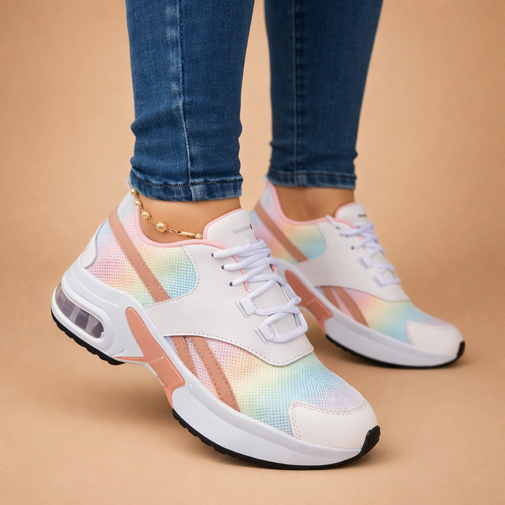 Versatile women's comfort shoes, featuring air cushion soles for everyday wear, light running, and casual activities.