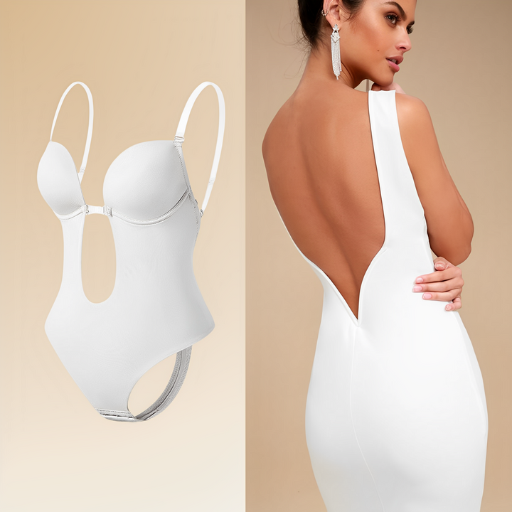 Mivona backless bodysuit bra designed for invisible support and a natural look.