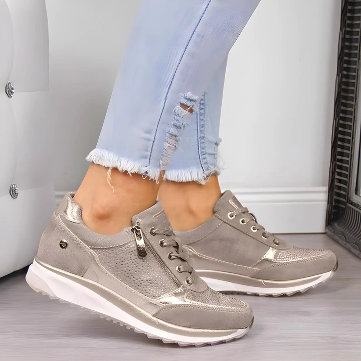 Stylish women's walking shoes designed for orthopedic support and comfort