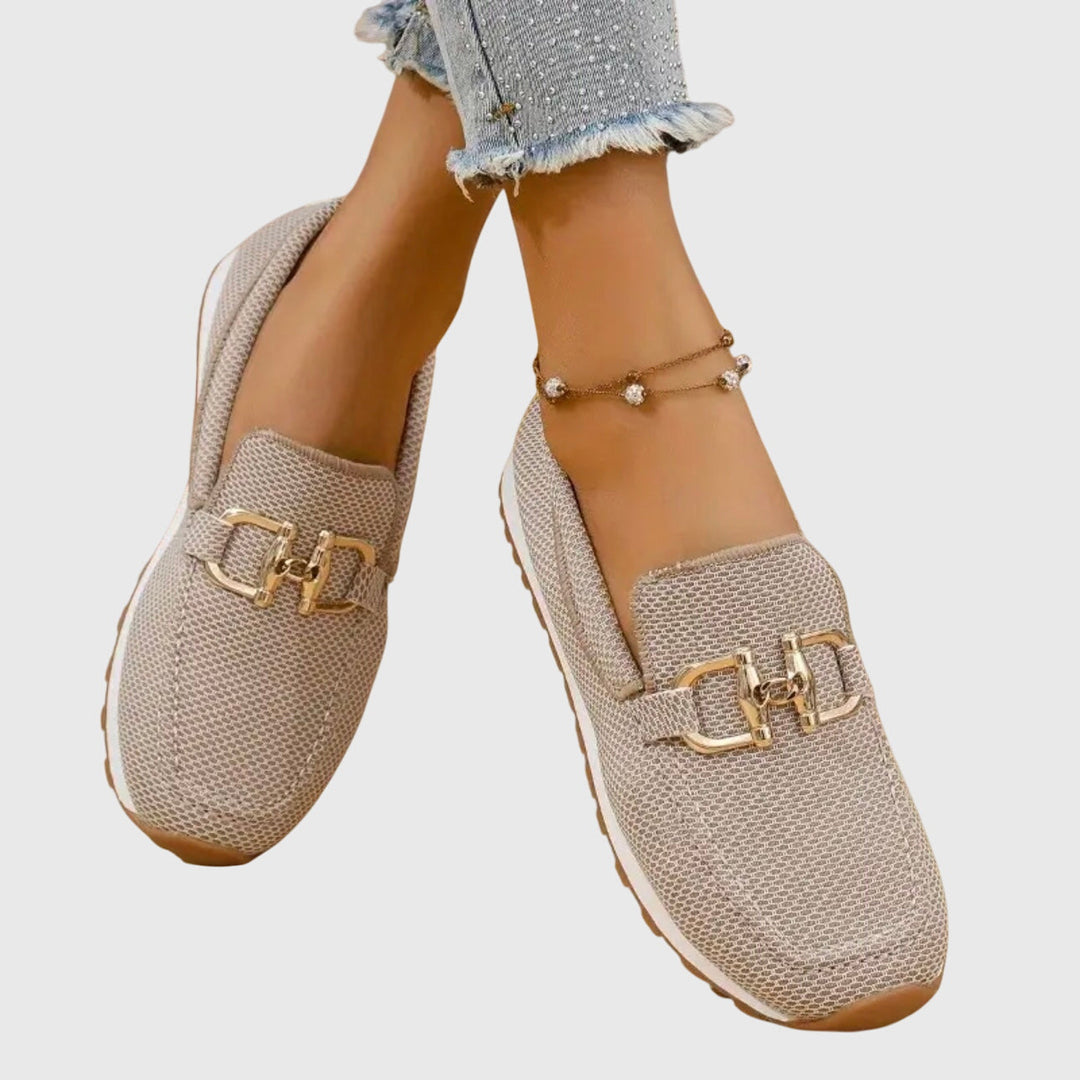 Women's orthopedic slip-on loafers, premium comfort footwear with strong arch & foot support for all-day wear.