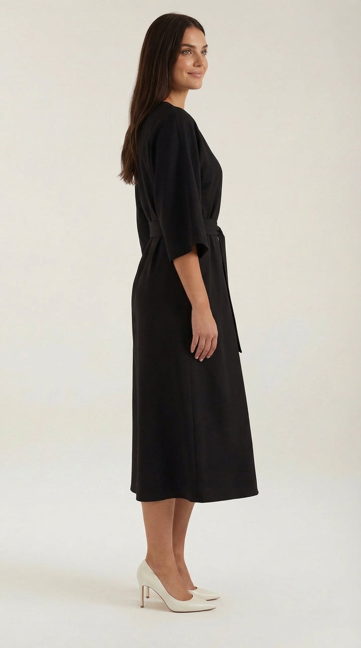 Women's V-neck wrap dress, perfect for parties