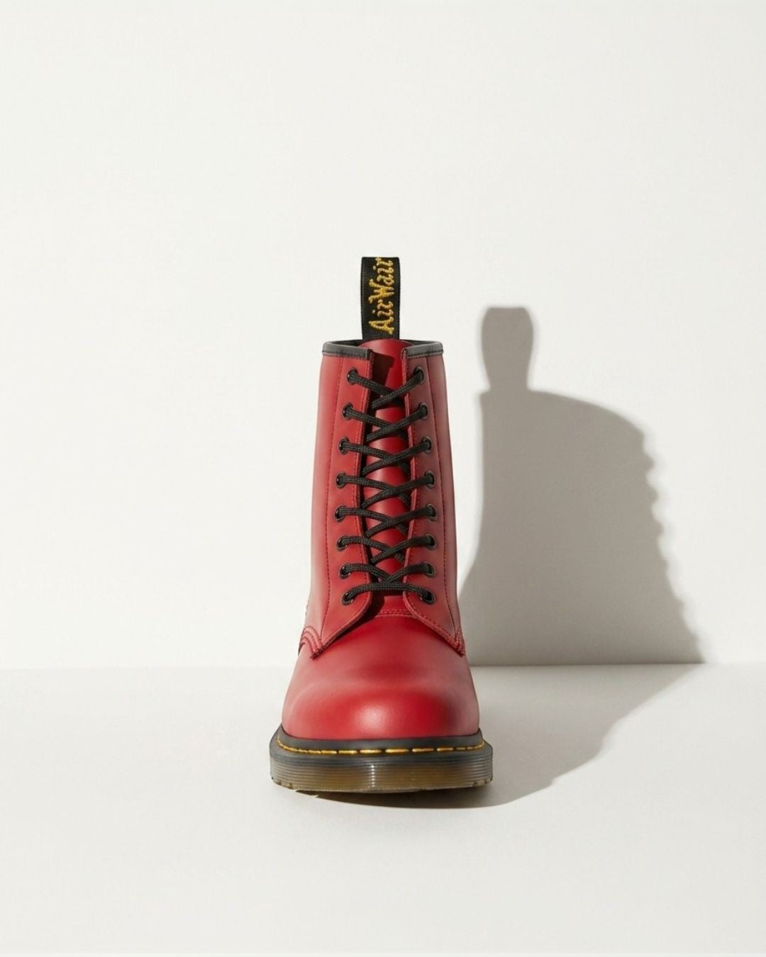 Make a statement with these women's black lace-up combat ankle boots, featuring a bold chunky sole.