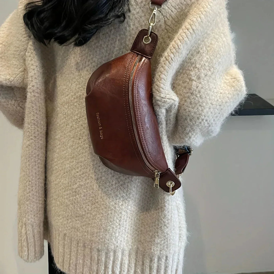 Premium leather belt bag for women. A versatile hip bag, waist bag, or crossbody, perfect for modern women.
