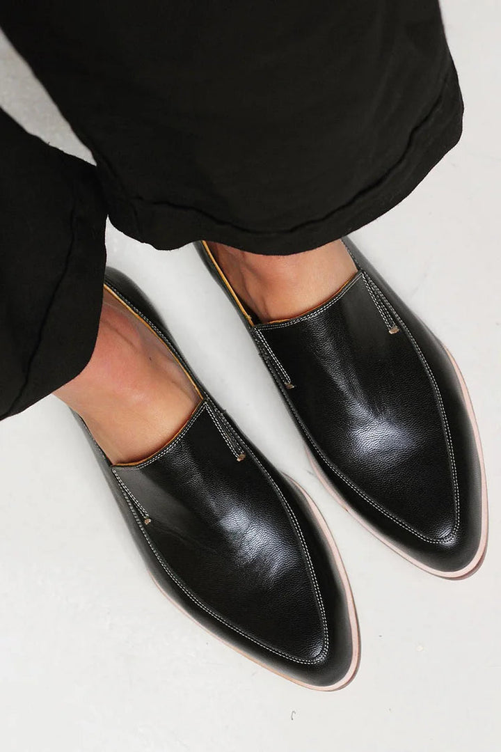 Comfortable women's pointed toe slip-on flats. Versatile casual or work loafers for effortless style.
