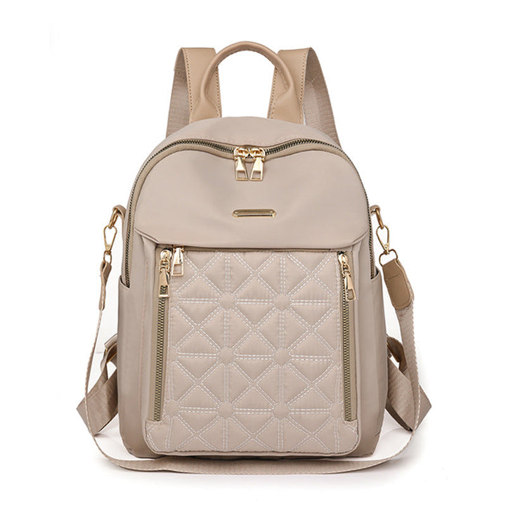 Versatile women's quilted multi-compartment backpack, a durable shoulder bag perfect for fashion, school, work & travel.