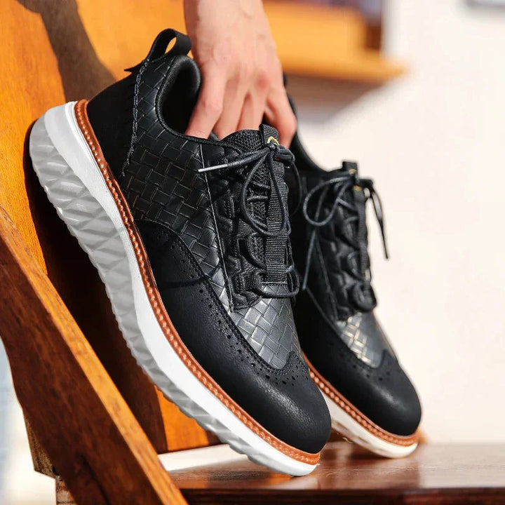 Orthopedic blue athletic footwear for women, lightweight and supportive for active lifestyles.