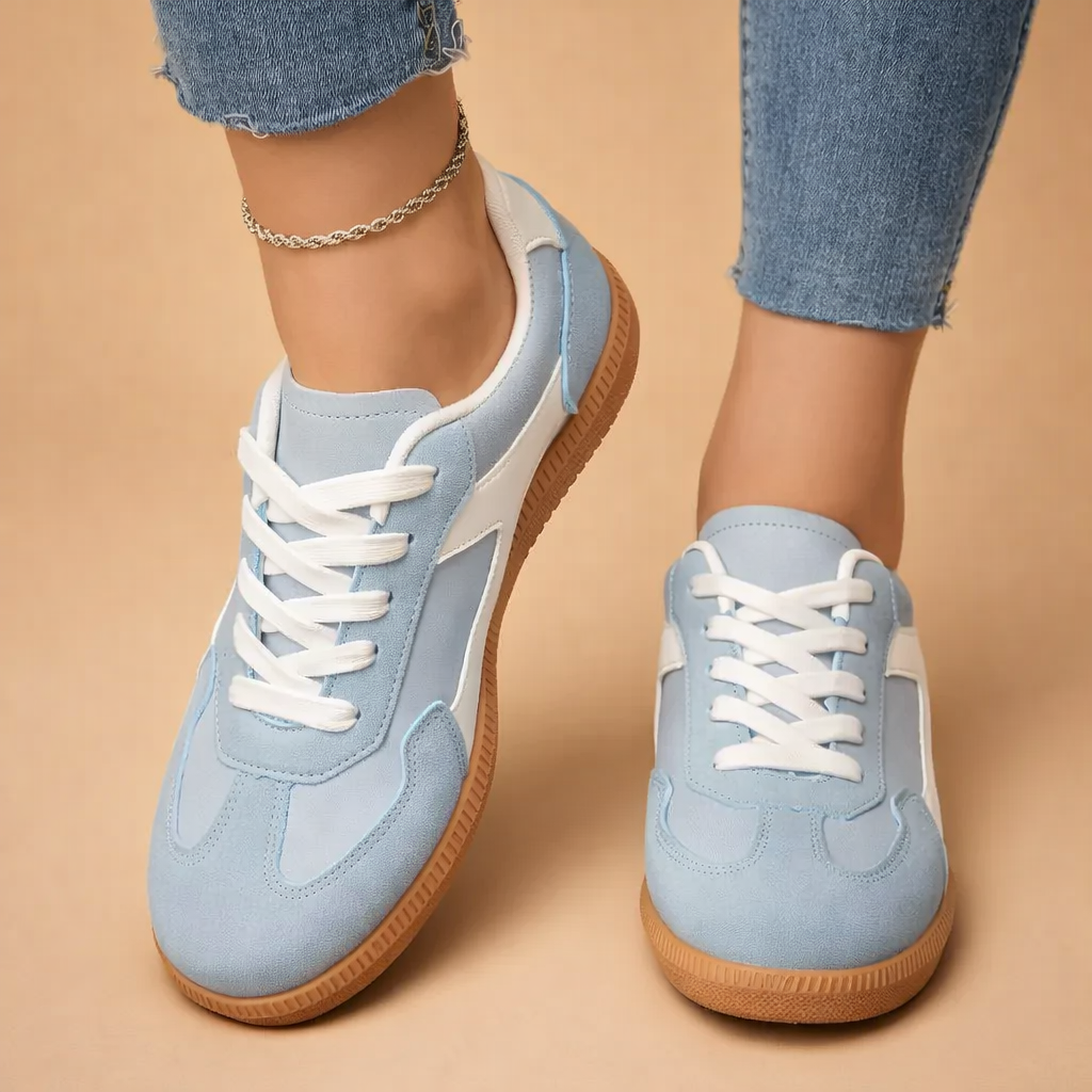 Women's blue classic street style sneakers for everyday comfort and casual wear.