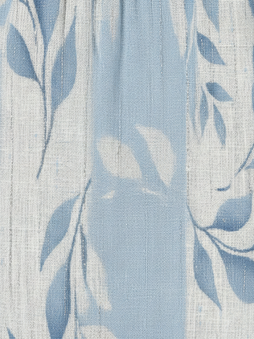 Stylish blue leaf sleeveless midi dress for women. A versatile and elegant choice for summer and vacation wear.