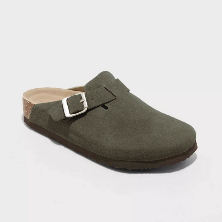 Women's everyday footwear: closed toe clog slippers with a functional buckle strap for ultimate comfort.