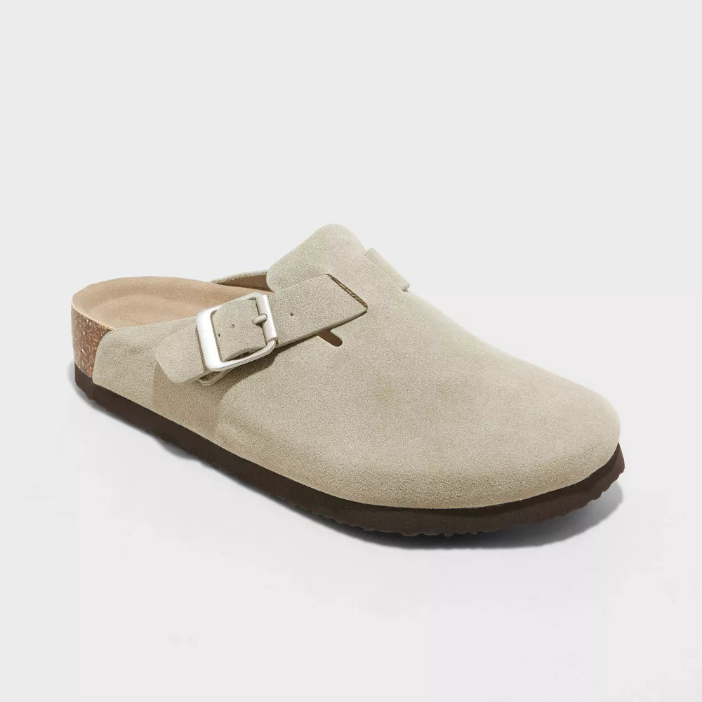 Plush footbed women's closed toe clog slippers with buckle strap, ideal for casual everyday wear.