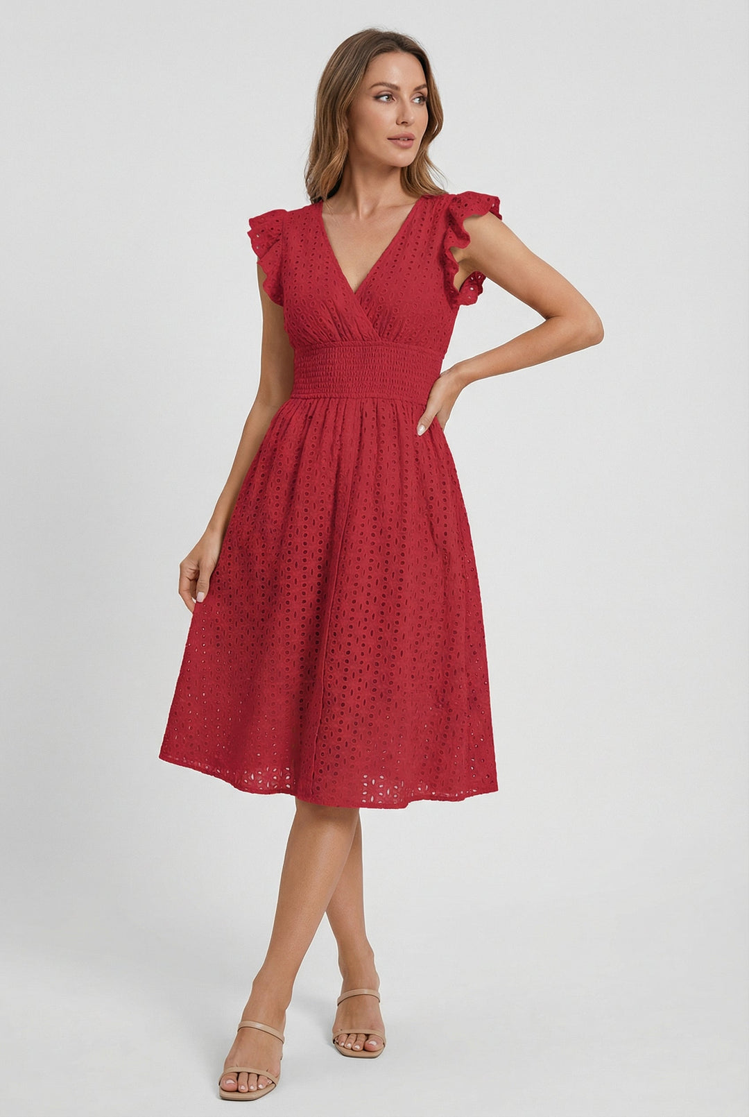 Women's fashion: Casual A-line midi dress for a breezy summer day
