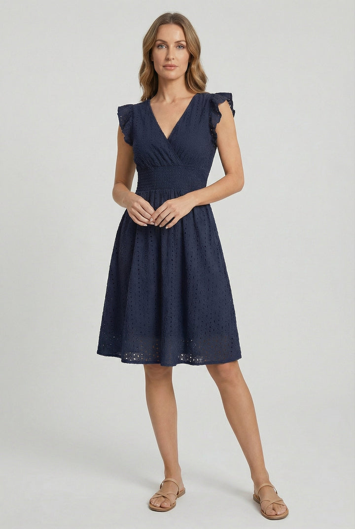Elegant A-line midi dress for women, perfect party dress option