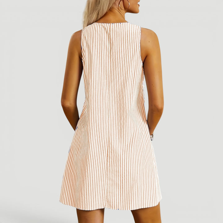 Women's casual A-line summer dress, comfortable and stylish for everyday adventures.
