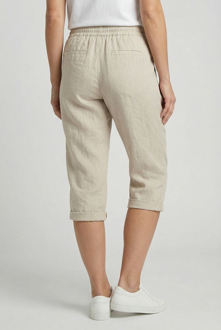 Side view of women's lightweight shorts, showcasing the practical pocket design.