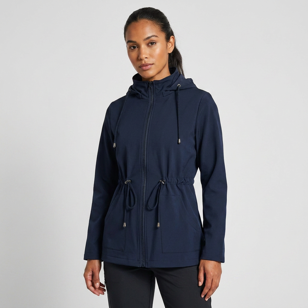 Versatile women's casual hooded jacket, perfect for layering during spring and autumn. Stylish and practical.