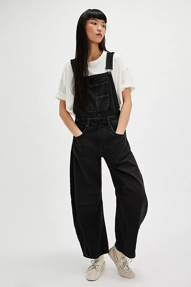 Women's fashion overalls with adjustable shoulder straps for comfort