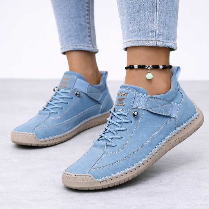 Modern women's comfort sneakers. Lightweight design, perfect for stylish, all-day casual wear in summer.