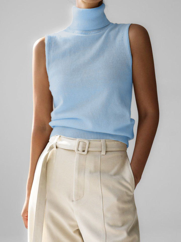Versatile long sleeve turtleneck top for women, ideal for casual chic looks.
