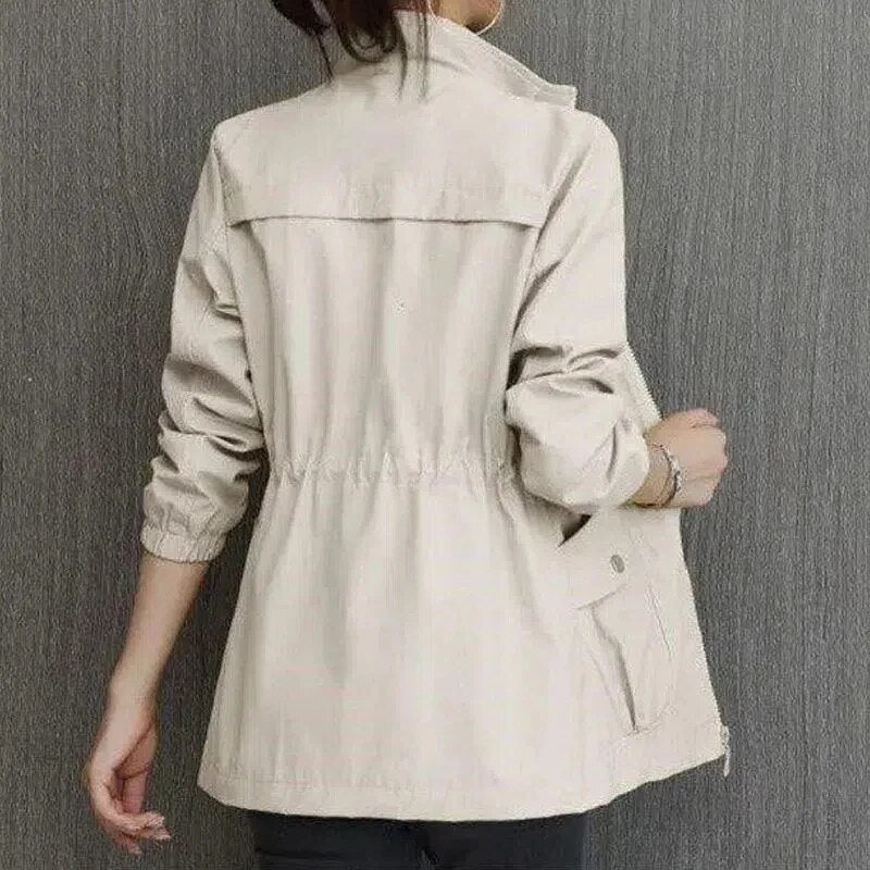 Lightweight women's jacket, a fashionable choice for casual and stylish outerwear.