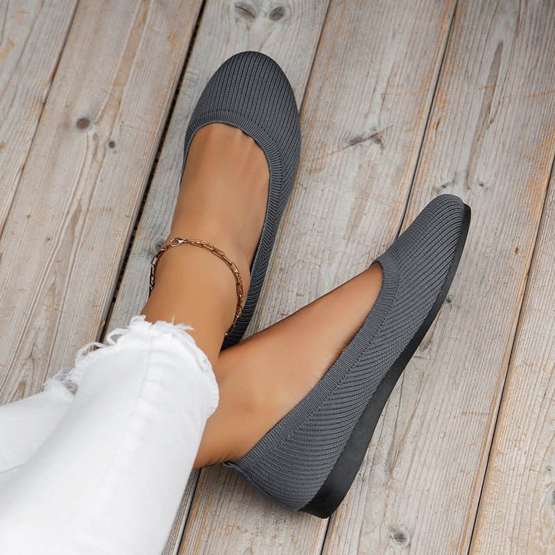Women's chic slip-on orthopedic sneakers in white, offering all-day comfort