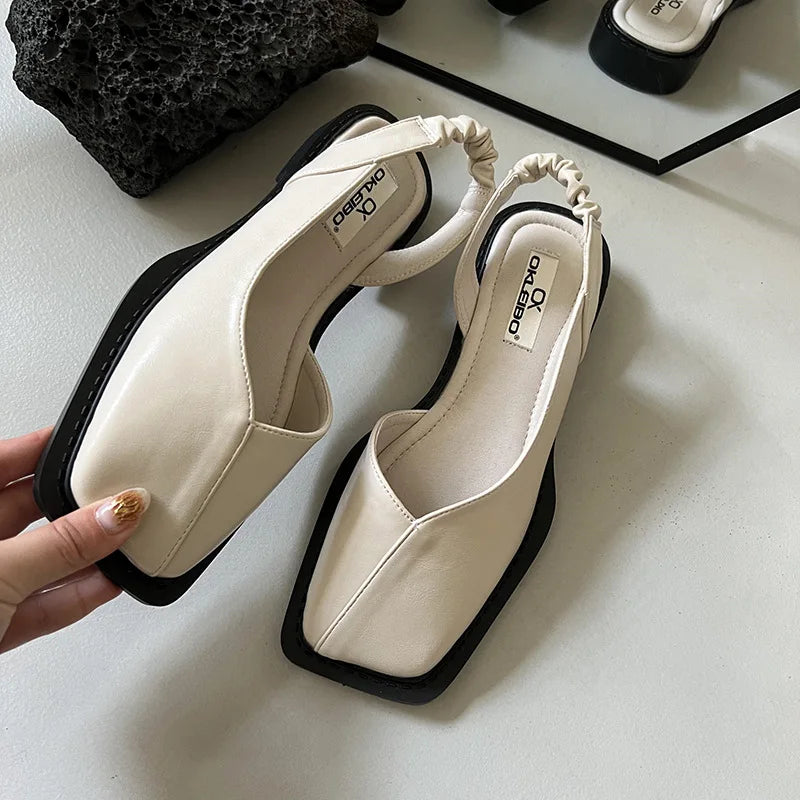Comfortable and fashionable women's summer sandals with a secure slingback strap
