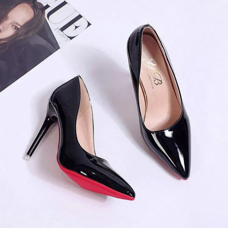Shop women's stiletto pumps with low upper, versatile and chic Ame Morena heels