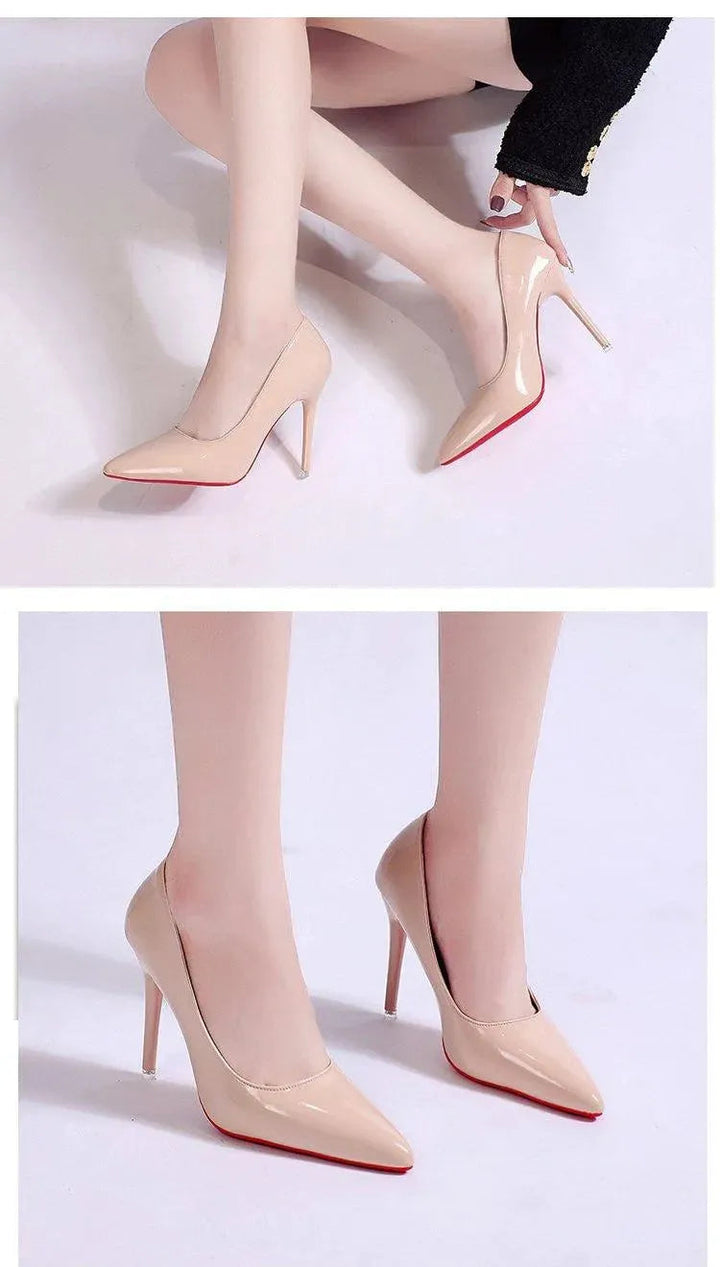 Versatile women's dress shoes: stiletto pumps with a comfortable low upper