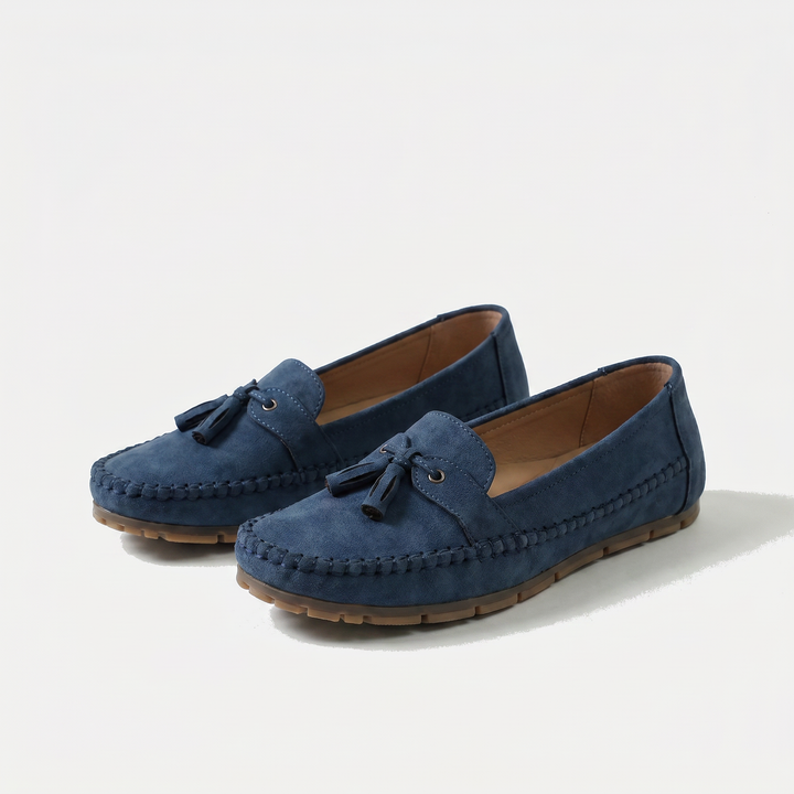Women's classic tassel loafers. Elegant slip-on comfort for versatile daily wear & smart casual women's footwear.