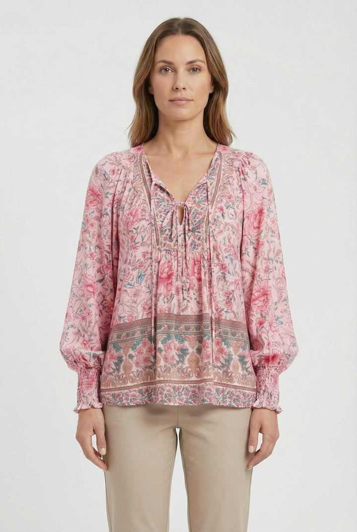 Women's classic fit flattering silhouette top in a versatile shade
